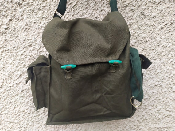 NEVER USED Military Petroleum Green Bag, Vintage … - image 8