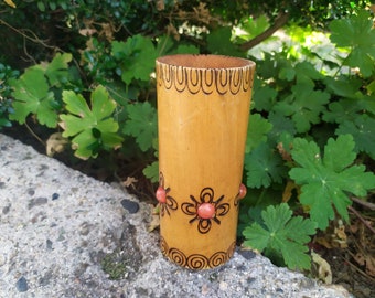 Antique Wooden Pen Holder, Vintage Wooden Pen Holder for Desk,Wooden Pen Holder,Engraved Wood Pencil Holder, Desk Pen Holder, Desk Organizer