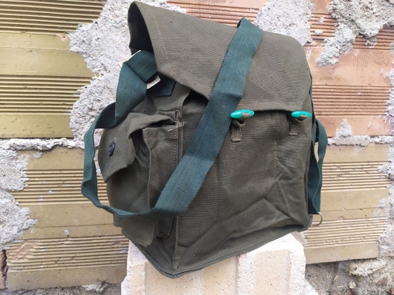NEVER USED Military Petroleum Green Bag, Vintage … - image 2