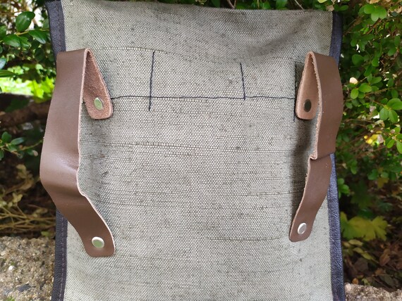 NEVER USED Vintage Canvas Military Bag,Soldier Be… - image 6