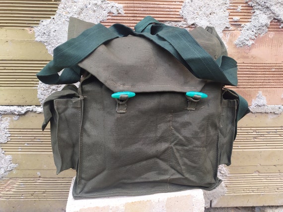 NEVER USED Military Petroleum Green Bag, Vintage … - image 1