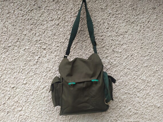 NEVER USED Military Petroleum Green Bag, Vintage … - image 5