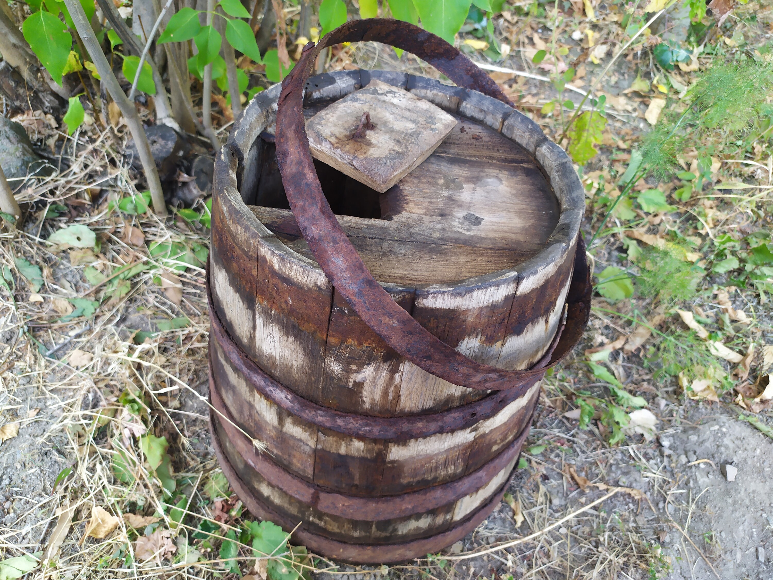 Antique Wooden Barrel 30s Vintage Wooden Utensils Oak Wine Etsy