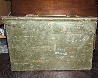 Vintage, Vietnam War, U.S. Army, Green, Metal, Artillery