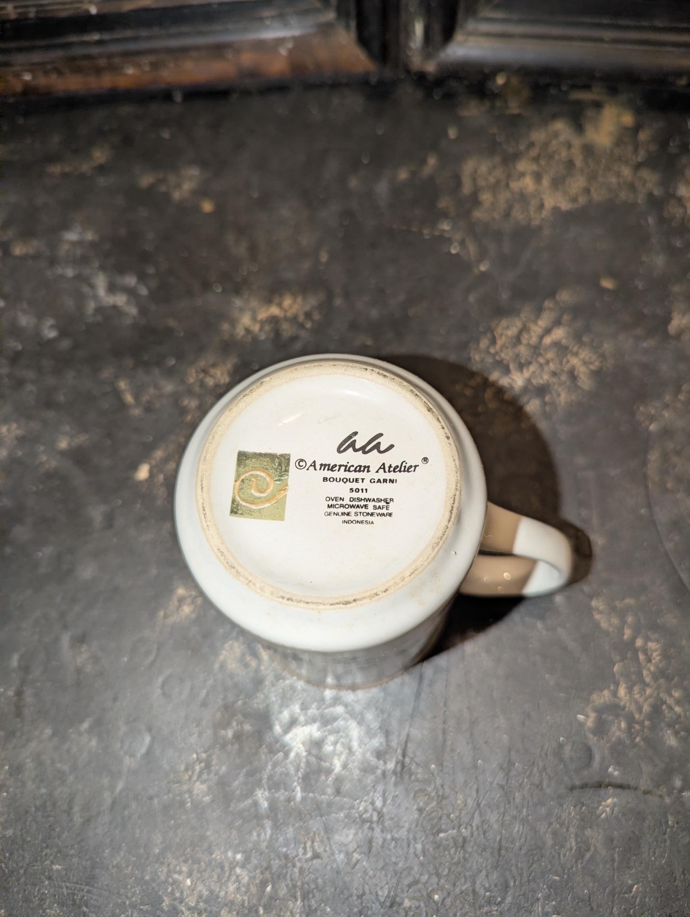 Vintage, Bouquet Garni, by American Atelier, Stoneware Mug/coffee Cup, 4  3/8" Tall, 4 1/2" to With Handle - Etsy