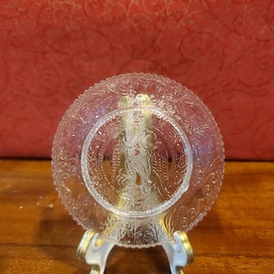 Vintage, Patriotic, By Westmoreland, Five Star, Liberty Eagle, 1831, Butter Pats, Sandwich Glass, Stippled, 3 3/8&quot; Diameter