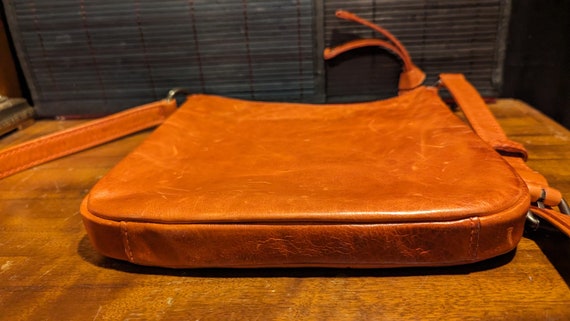 Vintage, Melissa Frye, Burnt Orange Leather, Swin… - image 4
