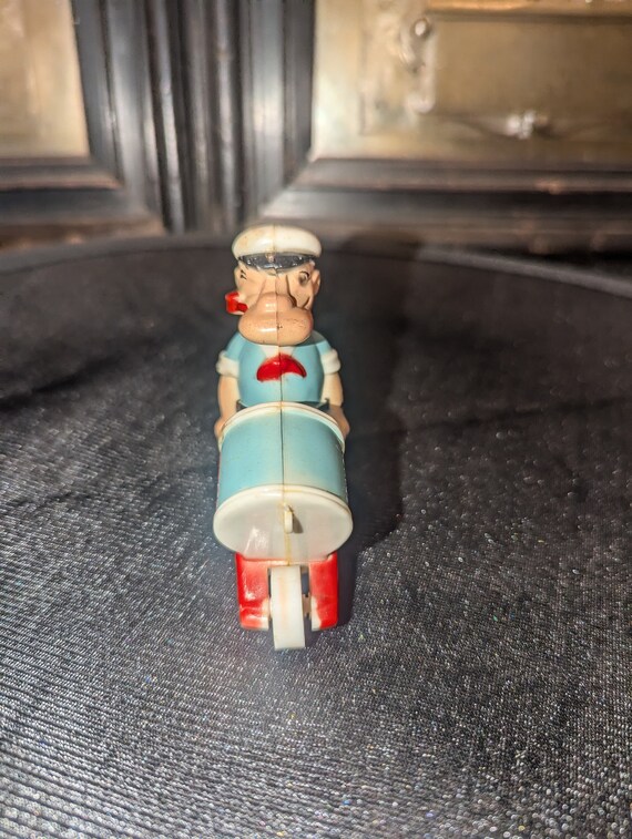 Vintage, Popeye Ramp Walker, Pushing Spinach Cart Wheelbarrow