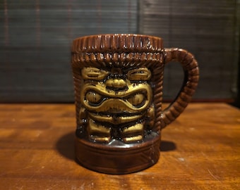 Vintage, Mini Tiki Mug, 1960's, 70's Orchids Of Hawaii, Tiki Mug, Made In Japan