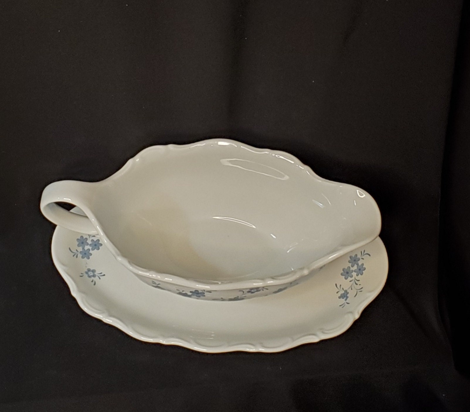 Vintage Gravy Boat With Attached Underplate With the Bavarian Etsy