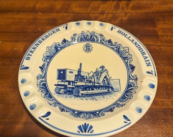 Vintage, Delfts Holland, Steenbergen, Holanddrain, Ashtray,