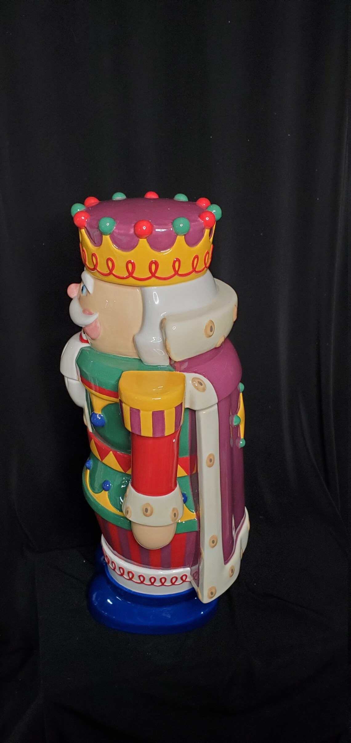 VintageCeramicNutcrackerCookie JarHoliday TraditionsJenny Etsy