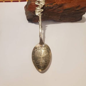 An Antique, Paye And Baker, manufacturing Co, 1920&#39;s, New York State, Sterling Silver, Souvenir Spoon, Subway, Catskills, black bears