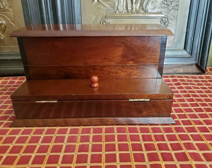 Vintage, Bombay Company, Desk Accessory, Stamp Storage, 2 Compartment