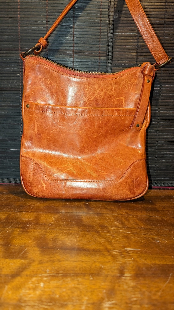 Vintage, Melissa Frye, Burnt Orange Leather, Swin… - image 2