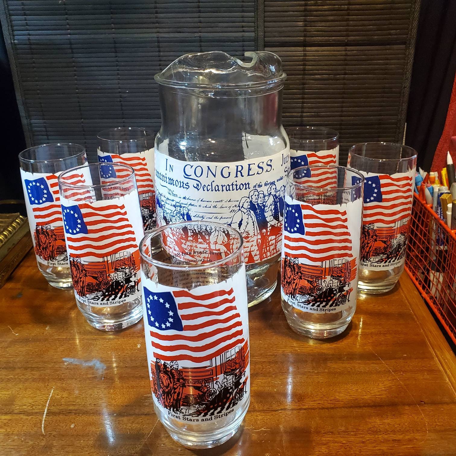 Vintage, Coca Cola, Heritage Collection, Bicentennial Pitcher, 7