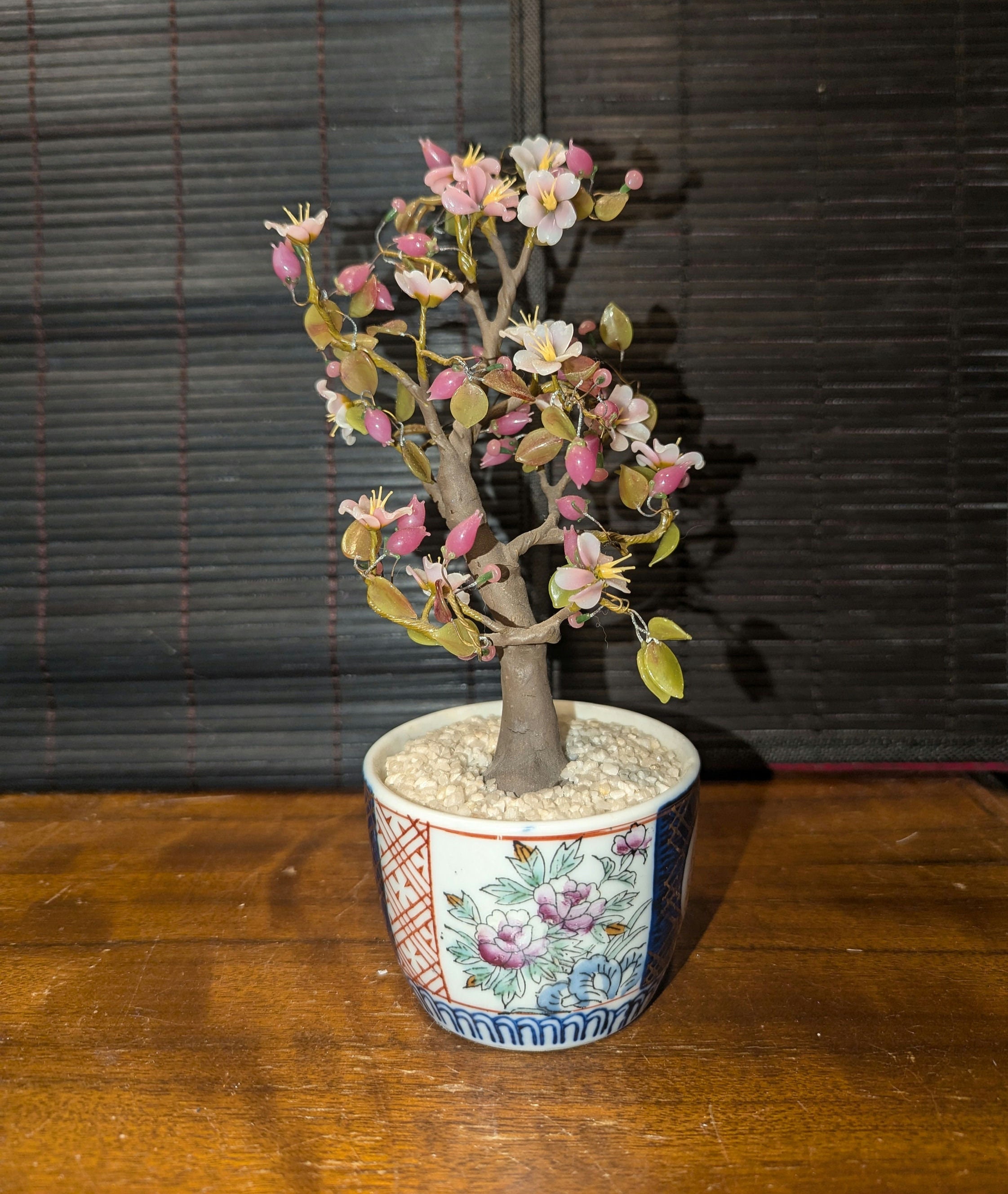 ●PALE JADE● 25SS Wave T 2025 - Vintage Flower Vintage, Japanese, Carved, Wite Jade Flowers, Pink Jade Buds