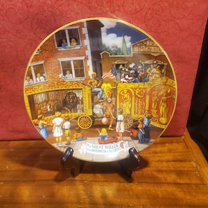 The Great Parade, The Greatest Show On Earth, Plate Collection, Ringling Bros,Amd Barnum Bailey Circus, Painting Original,By Franklin Moody