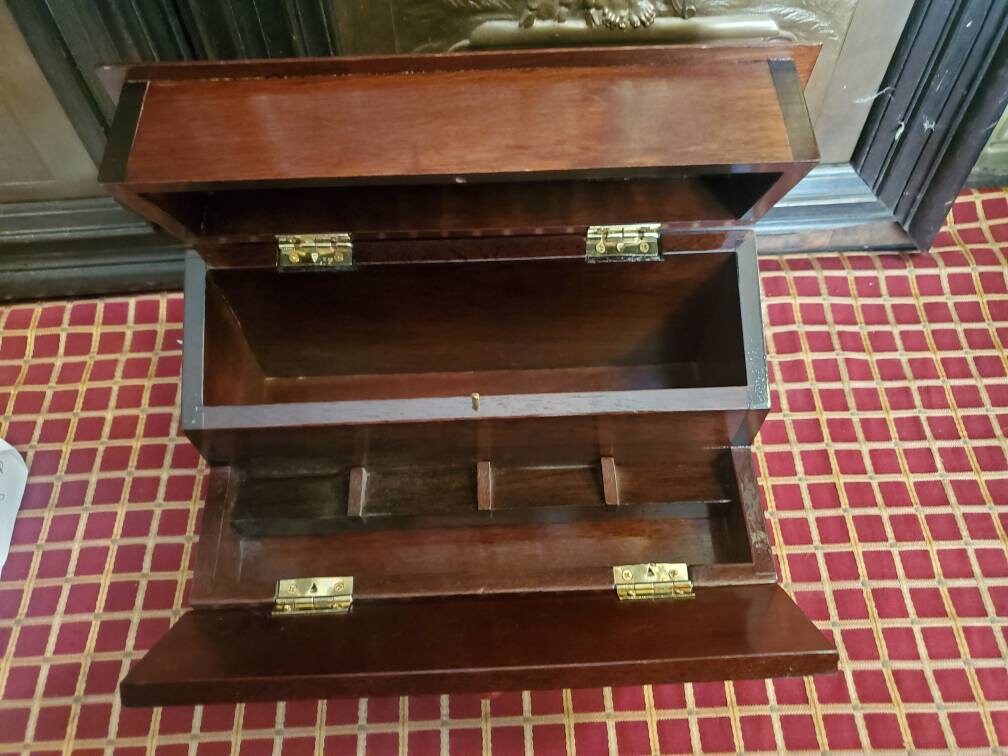 Vintage Bombay Company Desk Accessory Stamp Storage 2 Etsy