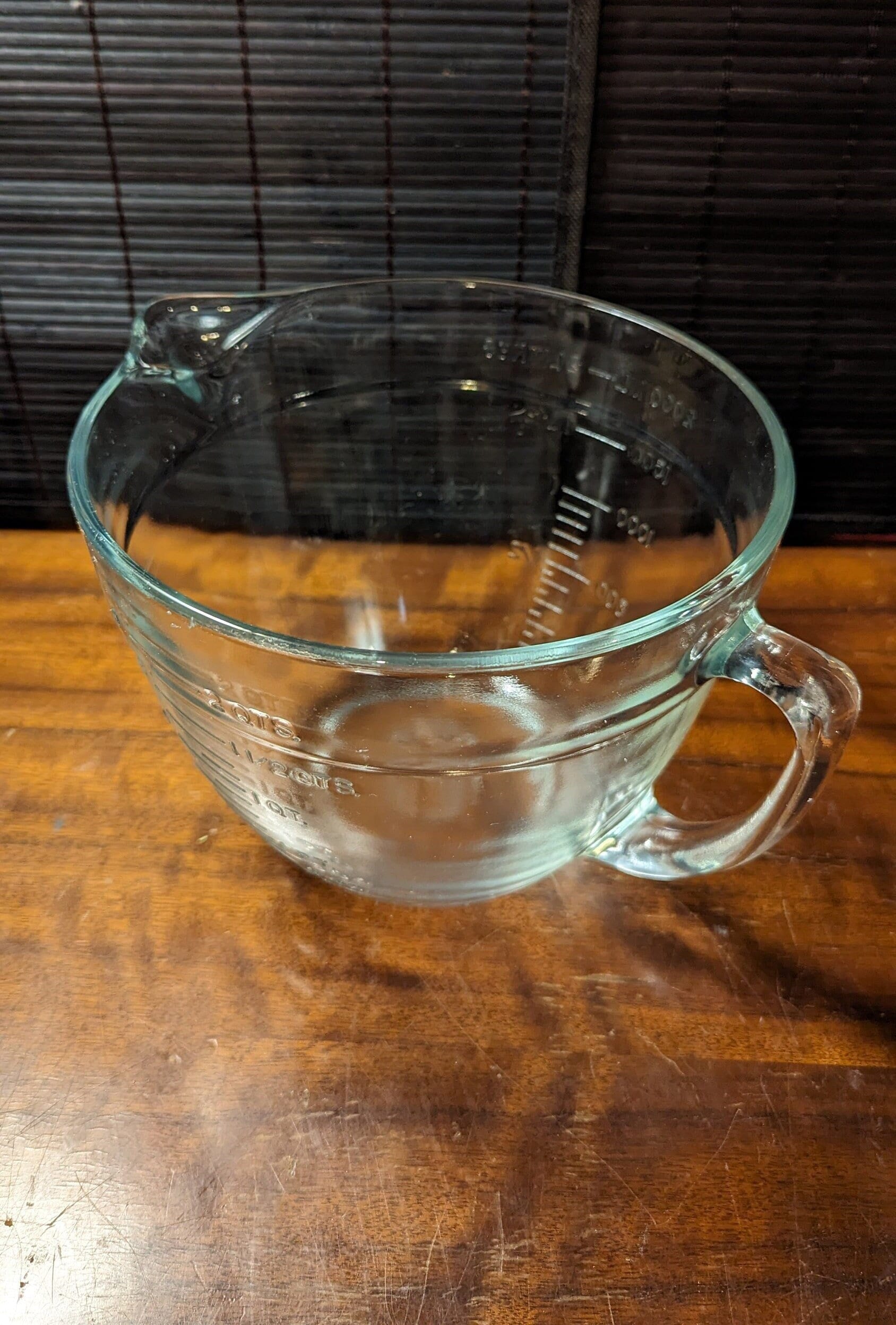 Anchor Hocking 4 Cup 1 Quart Glass Liquid Measuring Cup Red Letters 1 Litre  622