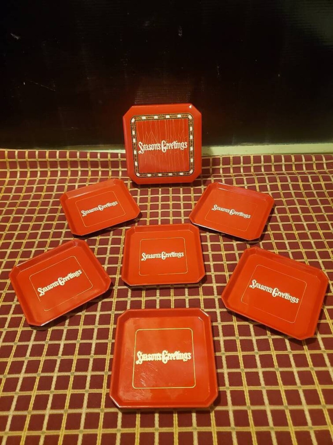 Vintage TOYO Japan Red 4x 4 Season Greetings Etsy