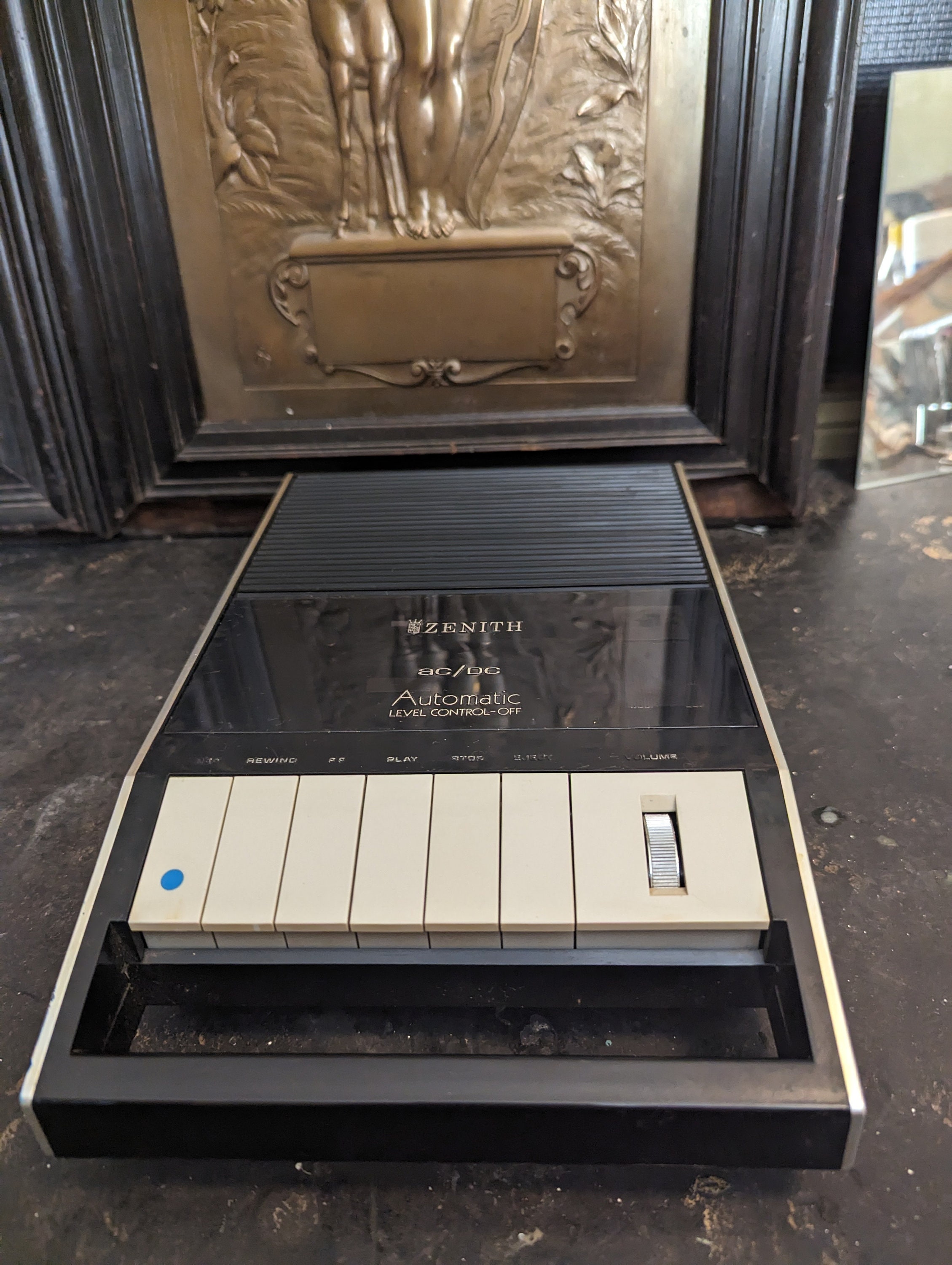 Vintage, Zenith, Portable, Cassette Tape, Automatic, AC/DC