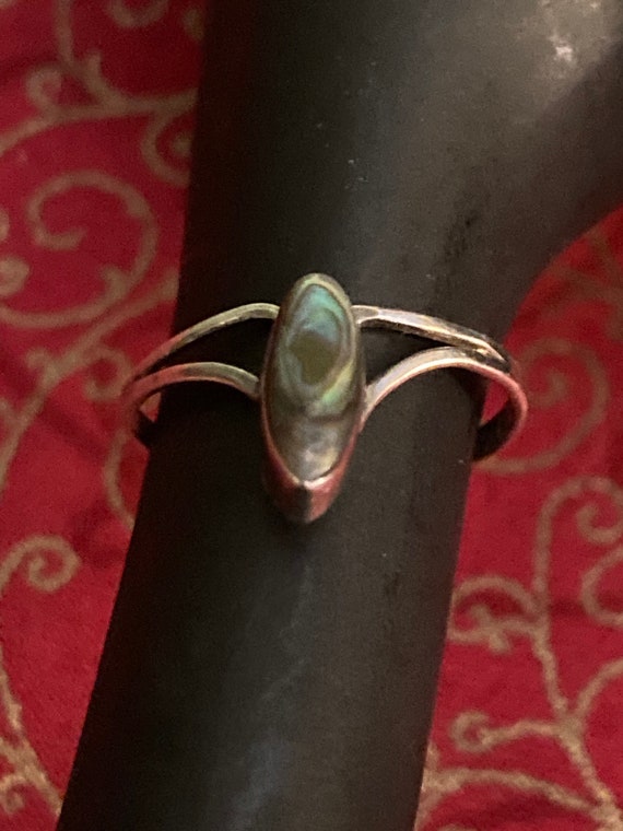 Vintage 1960 .925 Sterling Silver And Abalone Shel