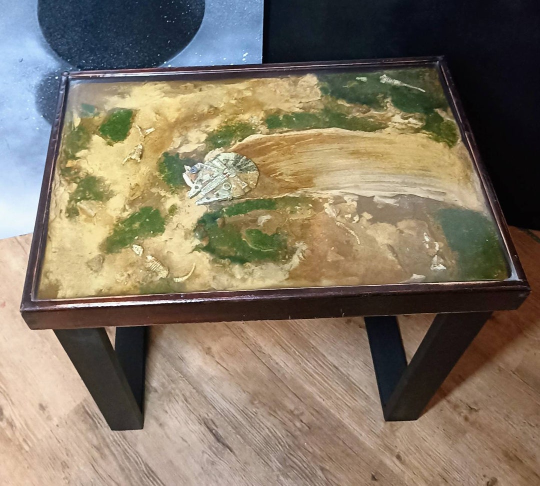 Epoxy Resin Coffee Table, Millennium Falcon, Star Wars Etsy