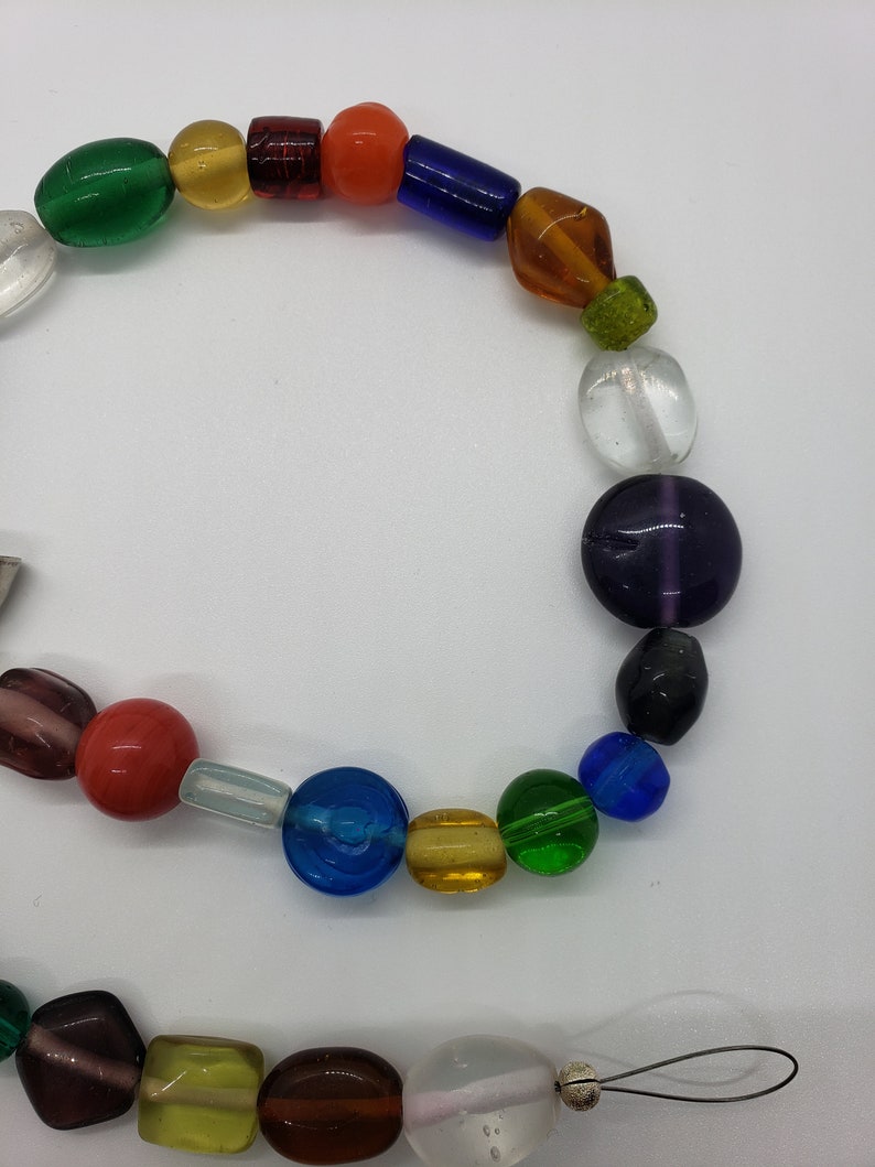 Indoor Porch Outdoor Suncatcher Window Beaded Hanging Bell Rainbow Beads Beaded Suncatcher Free Shipping Eligible Glass Beads