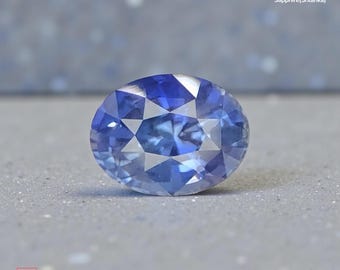 Natural Sapphire 1.52 ct Blue Oval Srilanka Gfco Swiss Certified Jewelry Gemstone