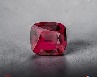Natural Malaya Garnet 4.41ct Cushion Pinkish Red Jewelry Gemstone Swiss Gfco Certified