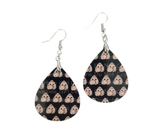 Naughty Nutt Sack Teardrop Earrings, Adult Humor Jewelry