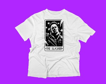 Adult T-Shir Scary Tarot Cards "The Slasher"