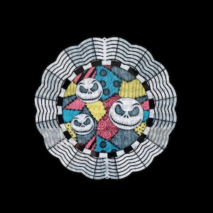 10&quot; Metal Wind Spinner with Nightmare Inspired Design