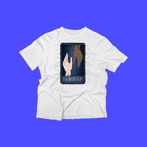 T-shirt voor volwassenen ST geïnspireerd tarotkaartontwerp "The Sisters"