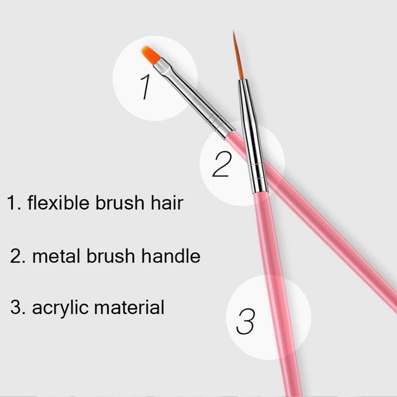 20 PCS Nail Art Tool Set 15pcs Nail Art Brush Pen 5pcs Nail Etsy