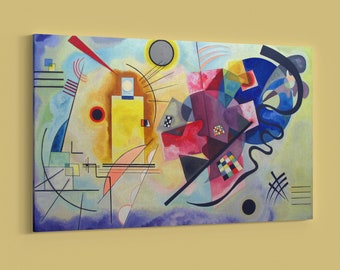 WASSILY KANDINSKY COMPOSITION VIII OIL PAINT ON FRAMED CANVAS HOME DECOR ART