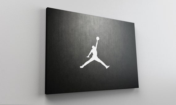 Air Jordan Logo Canvas Wall Art Framed Print Various Sizes | Etsy