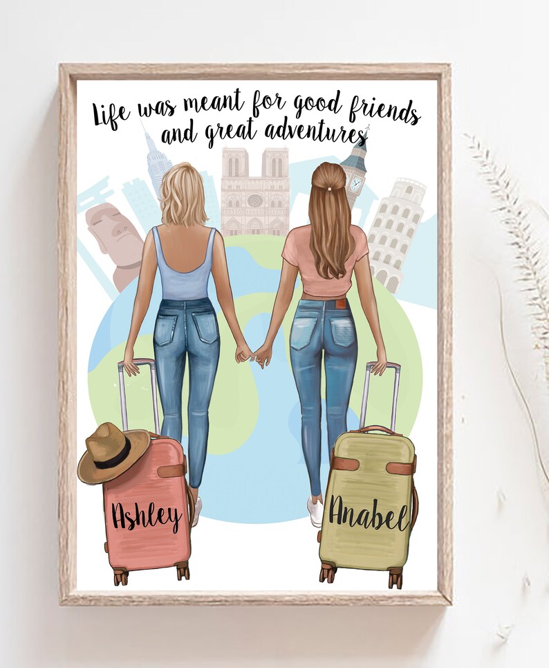 Gift for Friend Digital Download Travel Buddies Gift Ideas Etsy