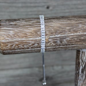 Silver Emerald cut CZ Bracelet