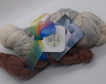 Hand-dyed Wool-Nylon Sock Yarn Set