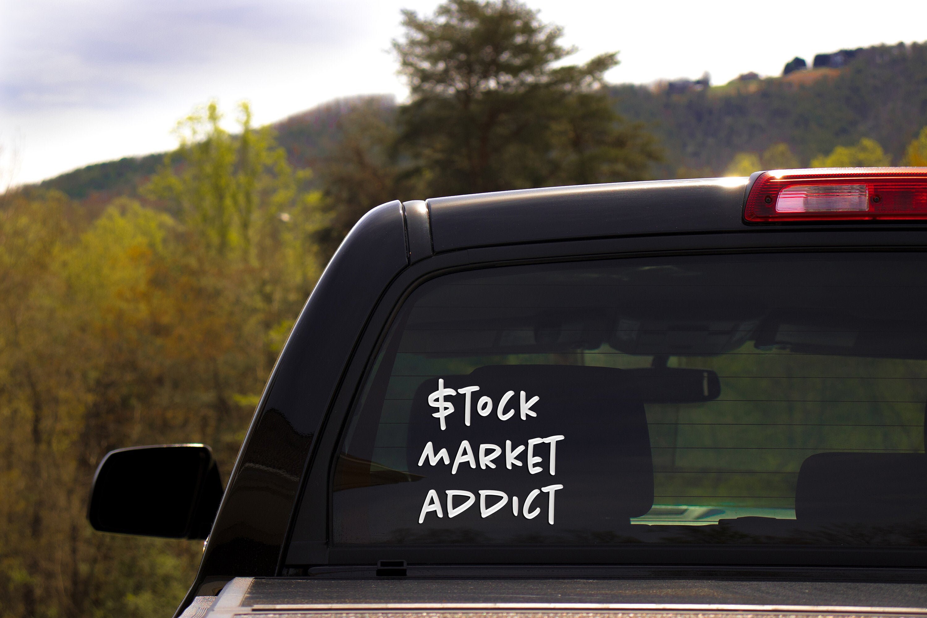 Stock market sticker stock market addict car decal stock | Etsy