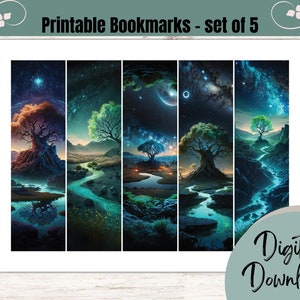 Root Bookmarks Tree of Life Bookmarks, Printable Bookmarks, Set of 5 Bookmarks ...