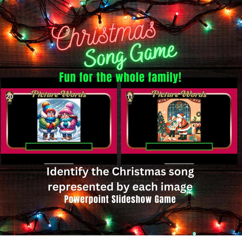 Christmas Song Guessing Game Pictures 