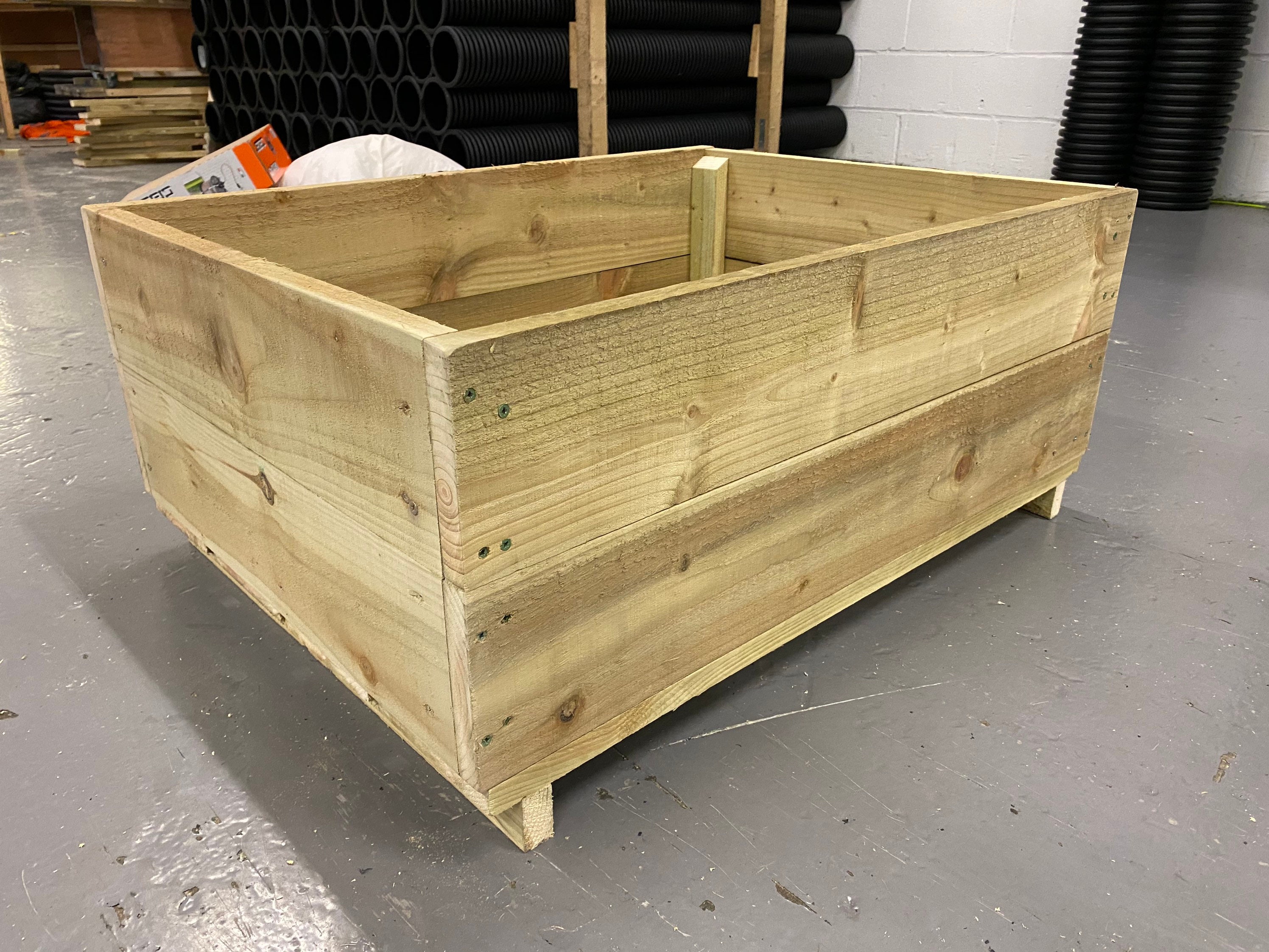 Treated Wooden Planter 650 x 900 x 375mm Etsy