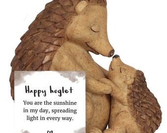 Mother and Baby Hedgehog Ornament