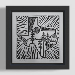 The Great State - Original Handprinted Linocut