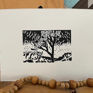 Joshua Tree - Original Handprinted Linocut