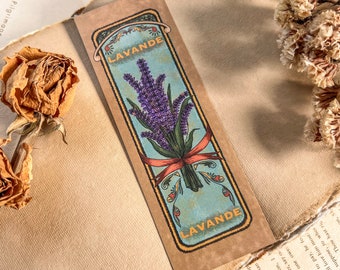 Floral Bookmark for Book Lover, Retro Bookmark Gift for Reader, Mother's Day Small Gift Idea, Summer Book Accessories