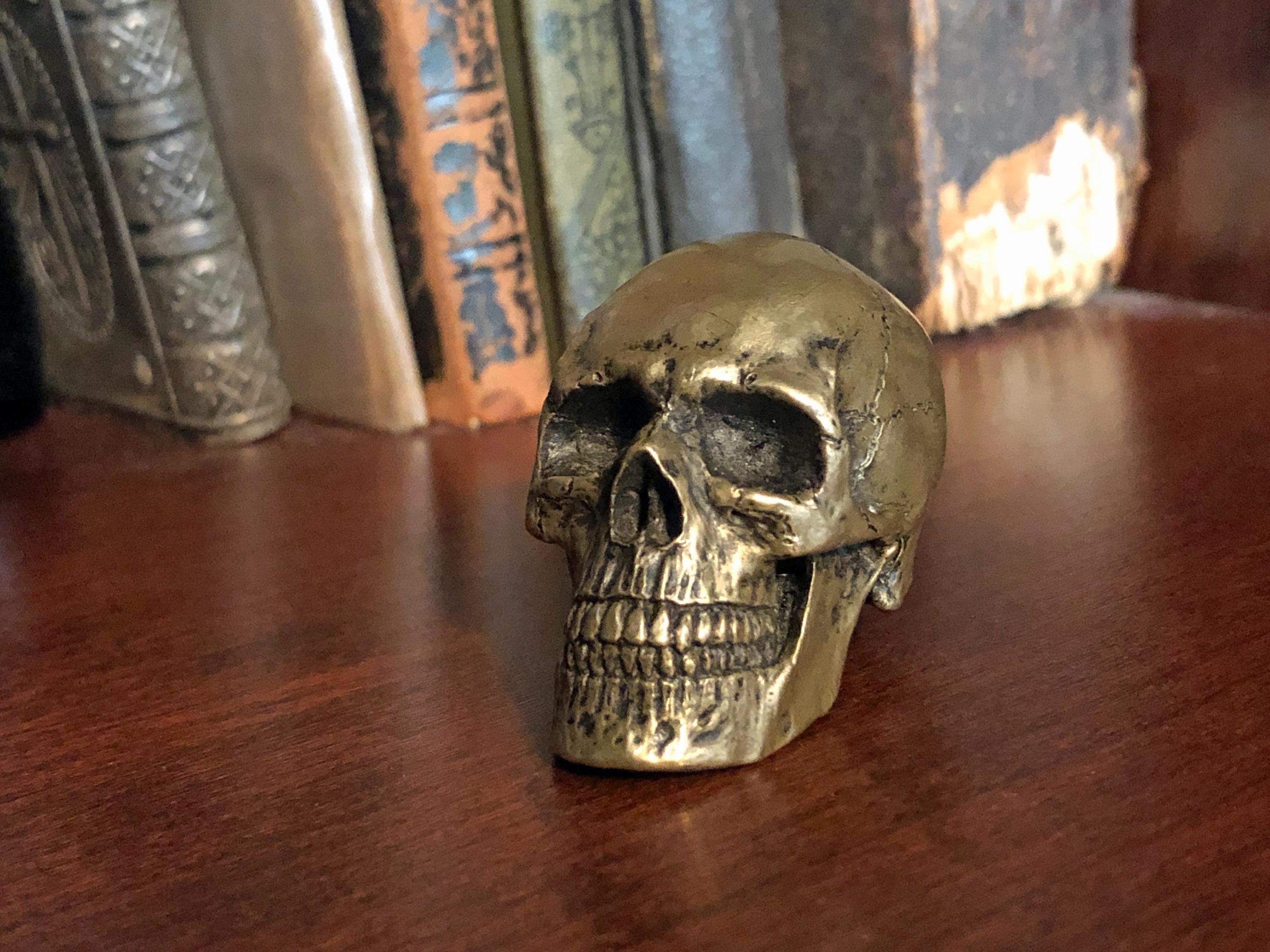 Brass Skull - Etsy